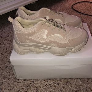 PLT Tan Sneakers
